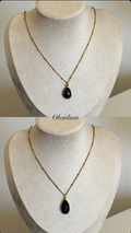 Obsidian Halskette